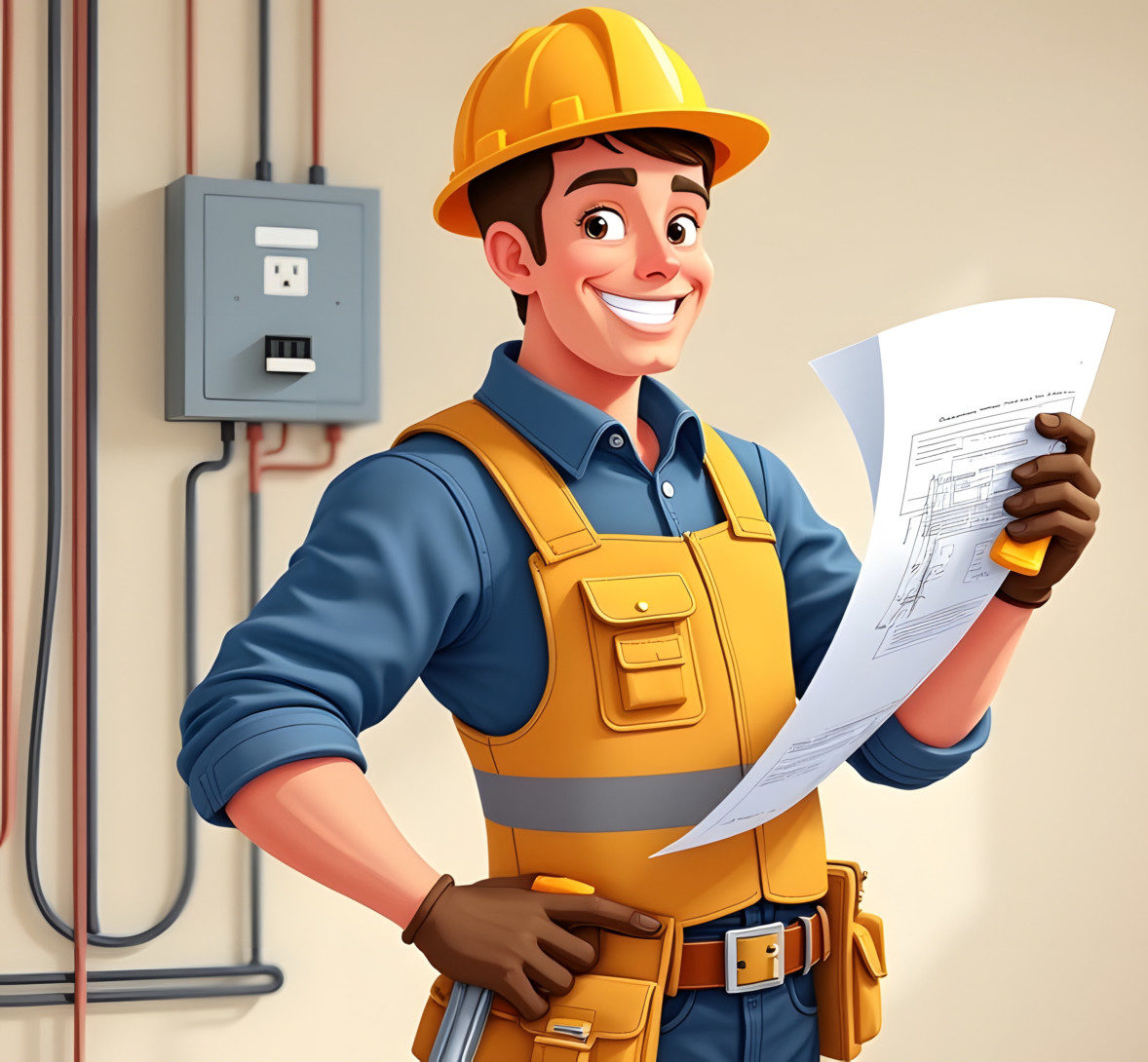 —Pngtree—cheerful electrician holding blueprint and